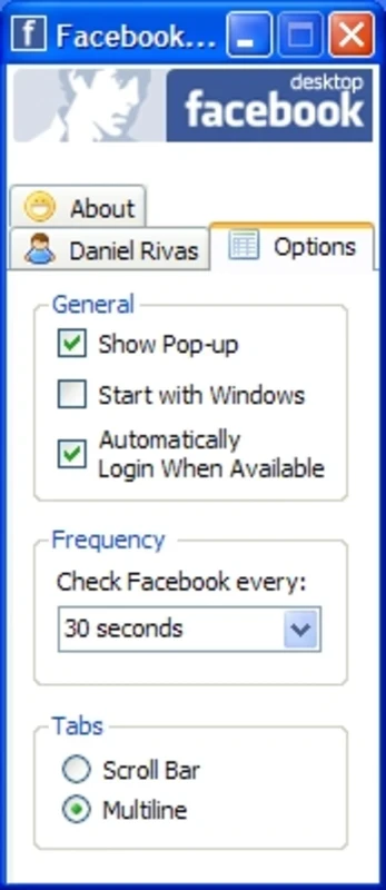 Facebook Desktop — captura 1
